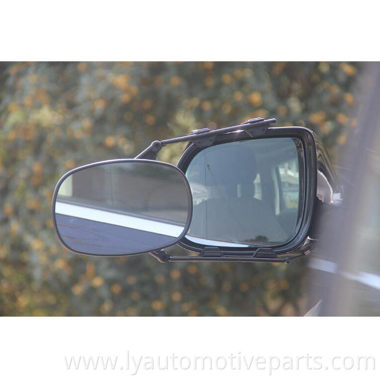 Universal Convex Glass Deluxe Car Towing Clip Mirror Extender Extension With Blind Spot